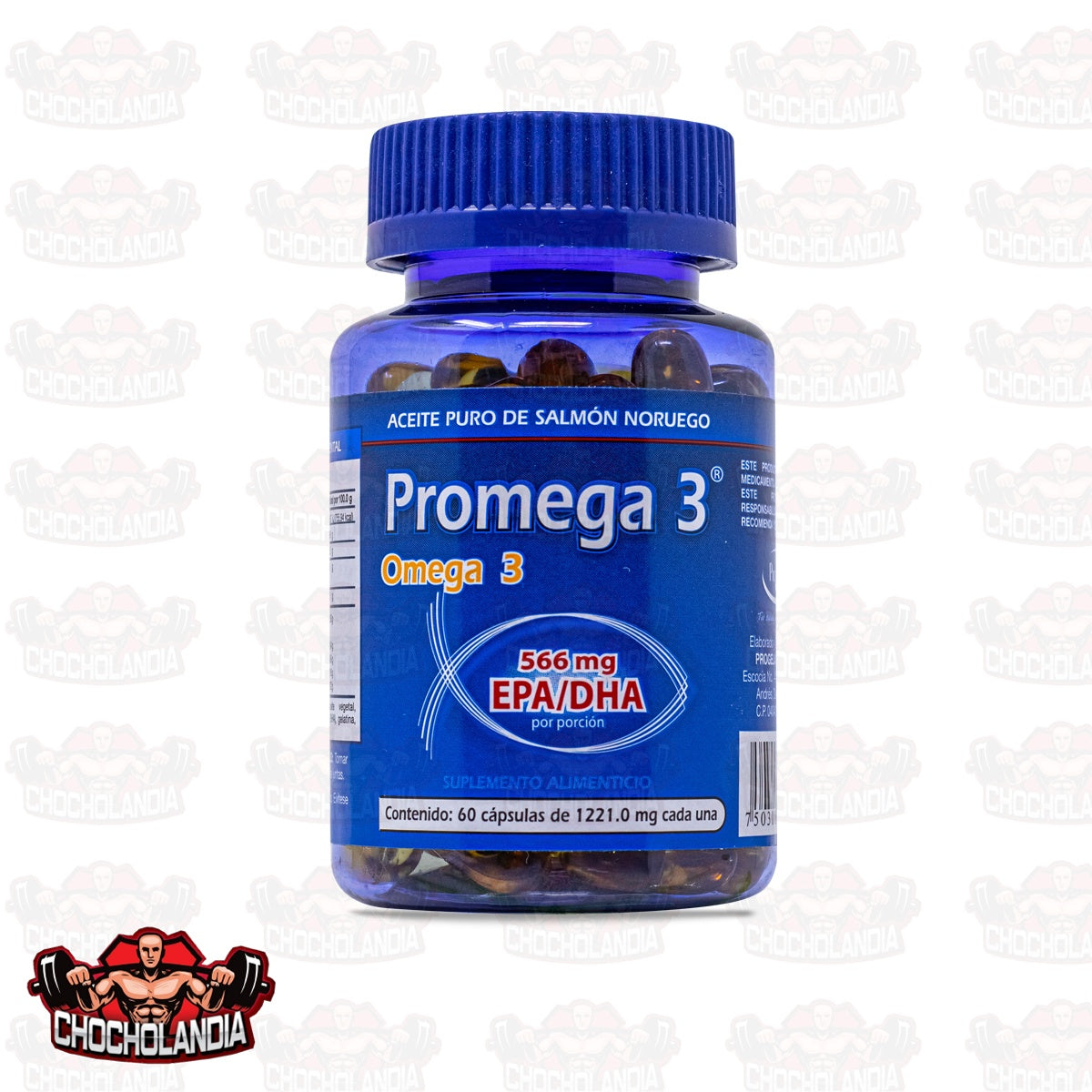 PROMEGA 3 c/60 CAPS. 1221 MG.  566MG EPA/DHA PROGELA